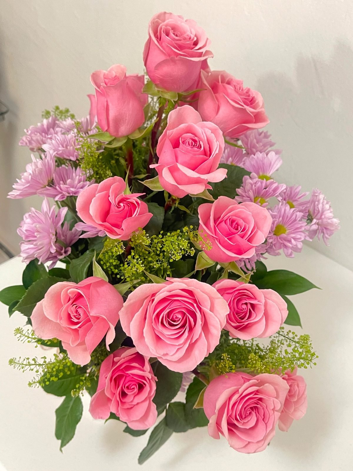 Arreglo con rosas natural